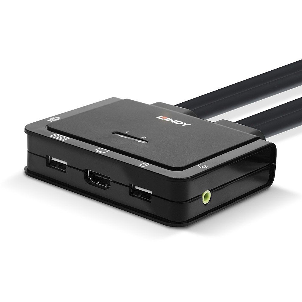 Lindy 2 Port Hdmi 18g, Usb Type C Cable Kvm Switch