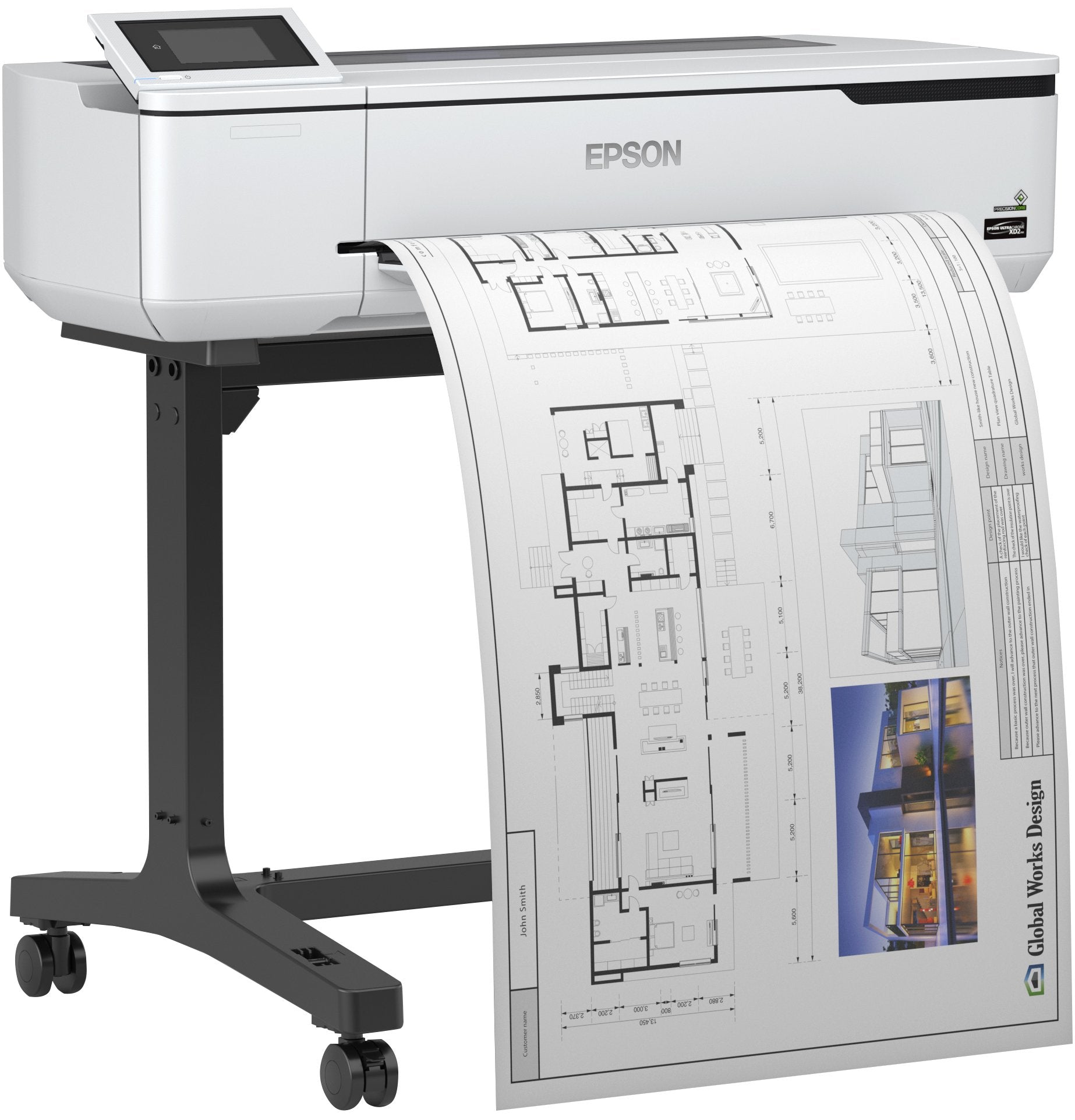 Plotter Epson Surecolor Sc-T3100 A1 24\11/ 2400ppp/ 1gb/ Usb/ Red/ Wifi/ Wifi Direct/ Pedestal