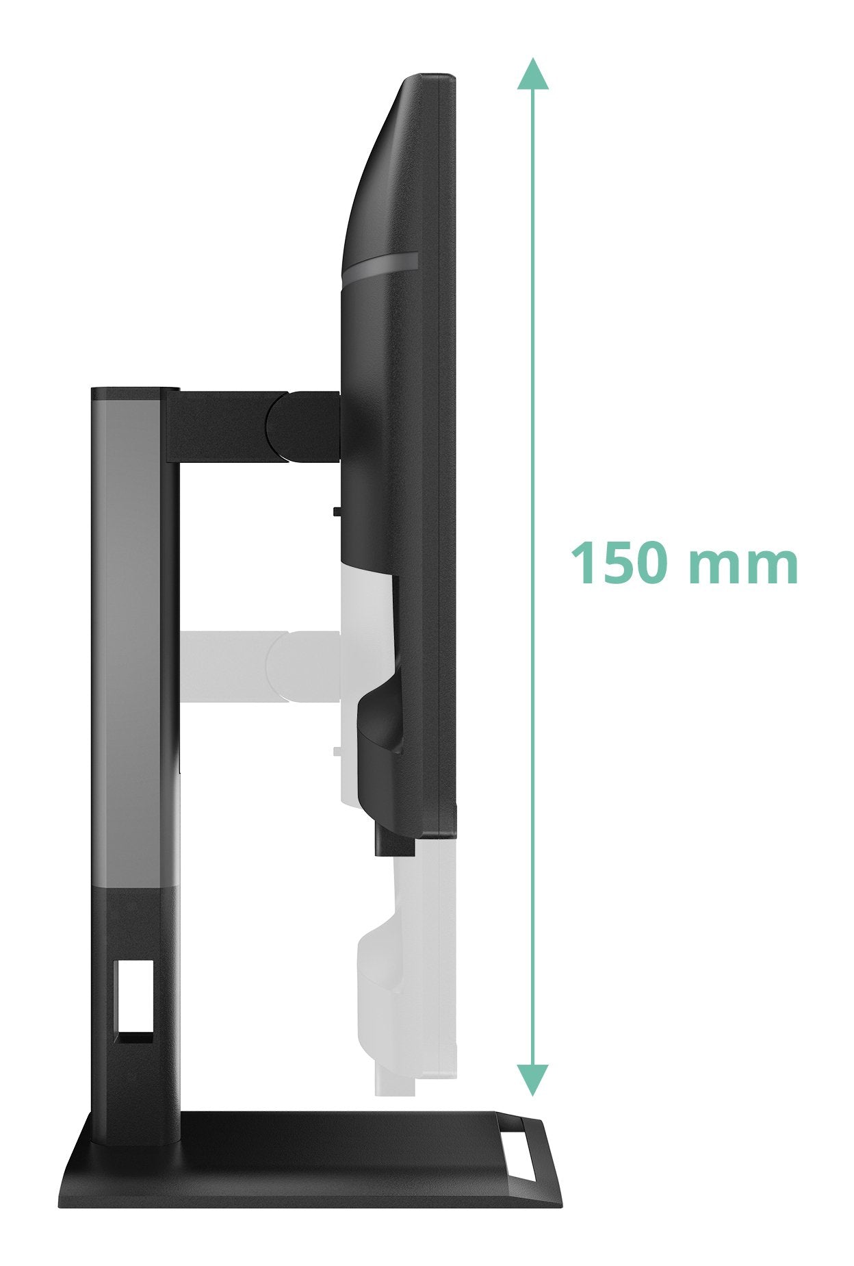 Aoc 24p4cv 23.8" Ips Fhd 120hz 4ms Hdmi Dp Usb C Pd96w Hub Usb Speakers Has 150mm