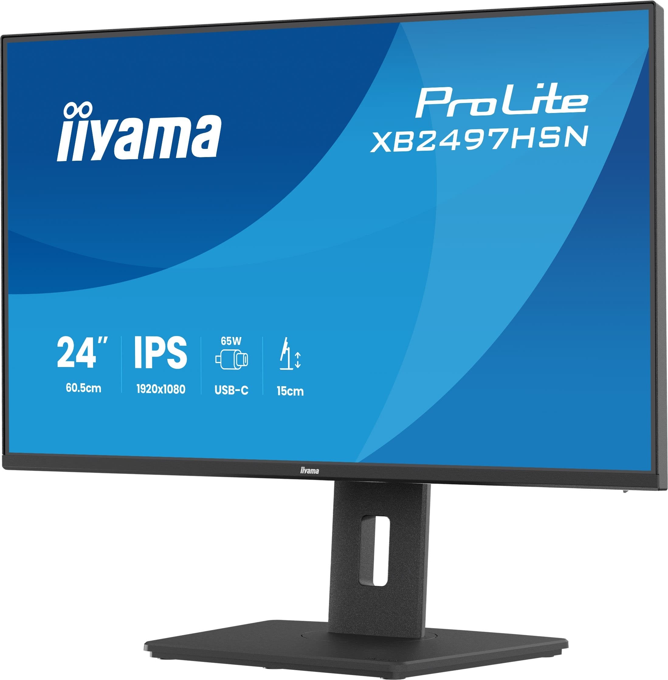 Monitor Led Iiyama Prolite Xb2497hsn-B1 24" (23.8" Visible) 1920 X 1080 Full Hd (1080p) @ 100 Hz Ips 350 Cd/M² 1500:1 1 Ms 2xhdmi 2xdisplayport Altavoces Mate Negro