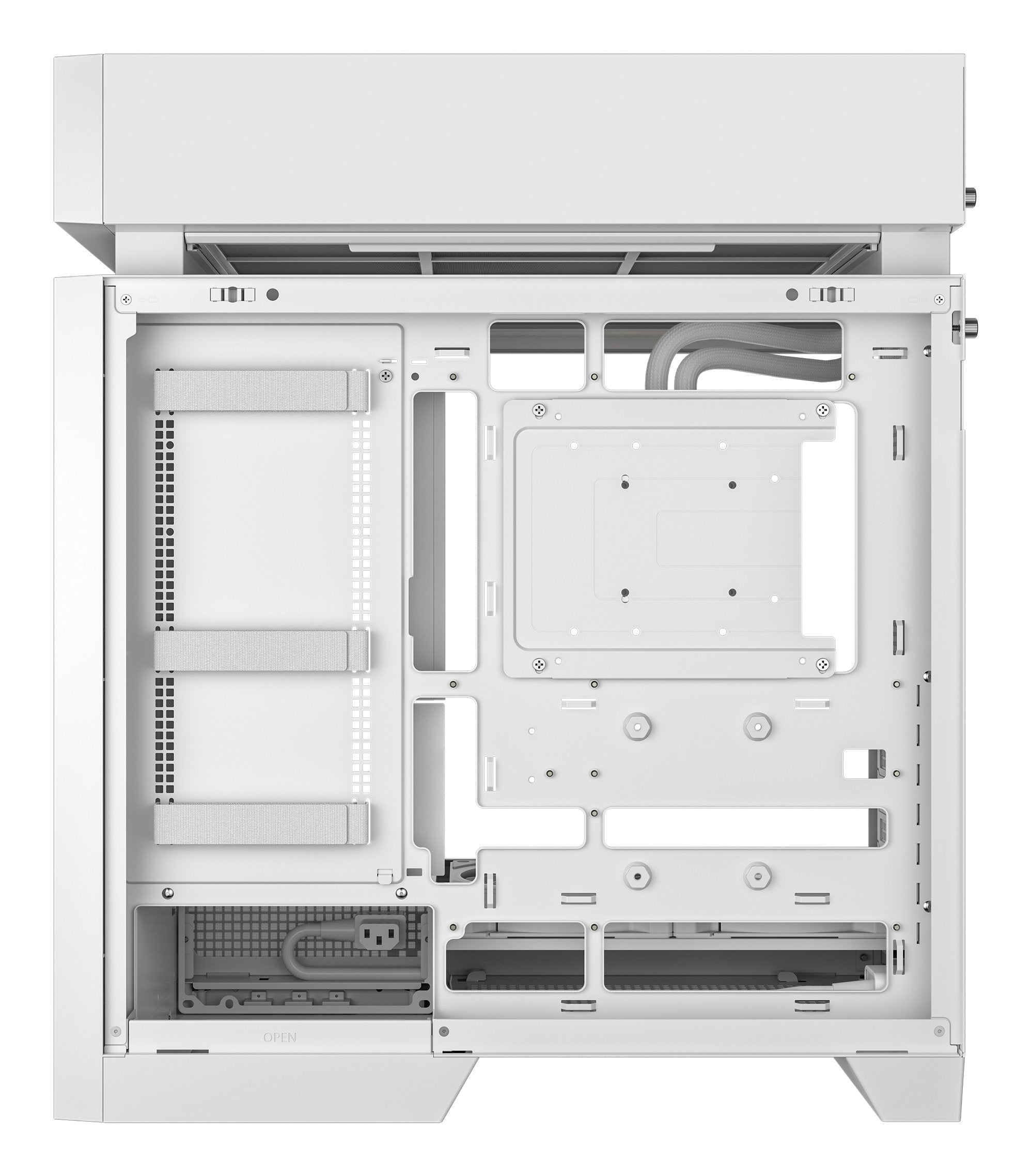 Caja Pc Deepcool Cl6600 Wh Atx 360 Aio Blanco