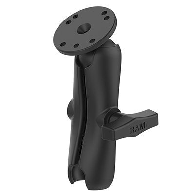 M- Arm + Base, C-Size Double Socket Arm With Round