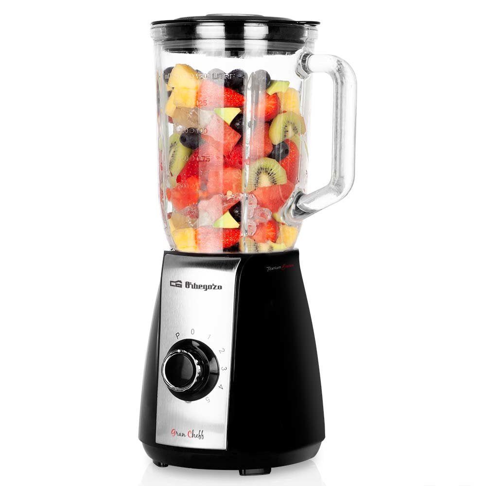 EAN 8435568400108 - Orbegozo BV 6575 licuadora 1,5 L Batidora de vaso 600 W Negro imagen 1