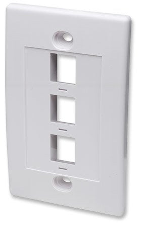 Intellinet 163309 Panel Para Toma De Superficie 3x Keystone_