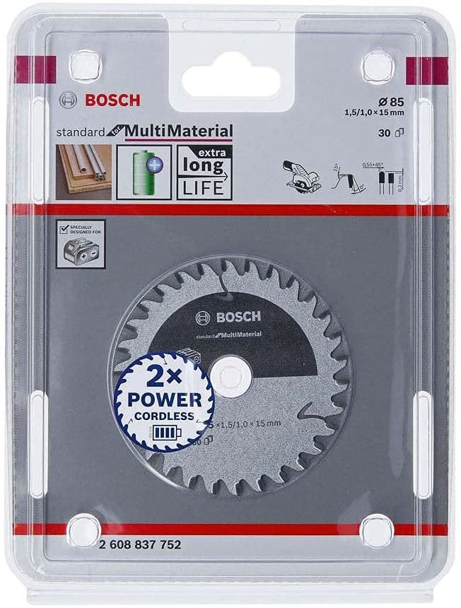 EAN 3165140958745 - Bosch 2608837752 hoja de sierra circular 8,5 cm 1 pieza(s) imagen 2