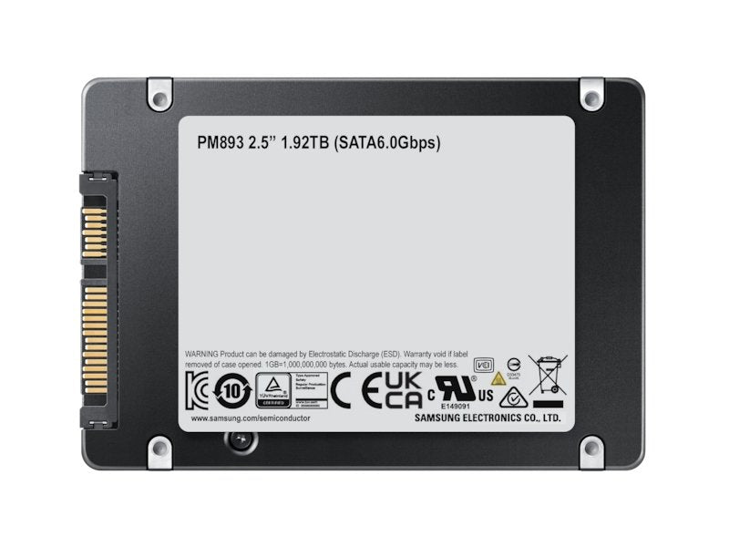 EAN 0887276642215 - Samsung PM893 1,92 TB 2.5" Serial ATA III V-NAND TLC imagen 5