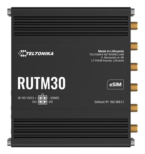 Teltonika Rutm30 Enrutador Celular Industrial 5g Wi-Fi, Esim