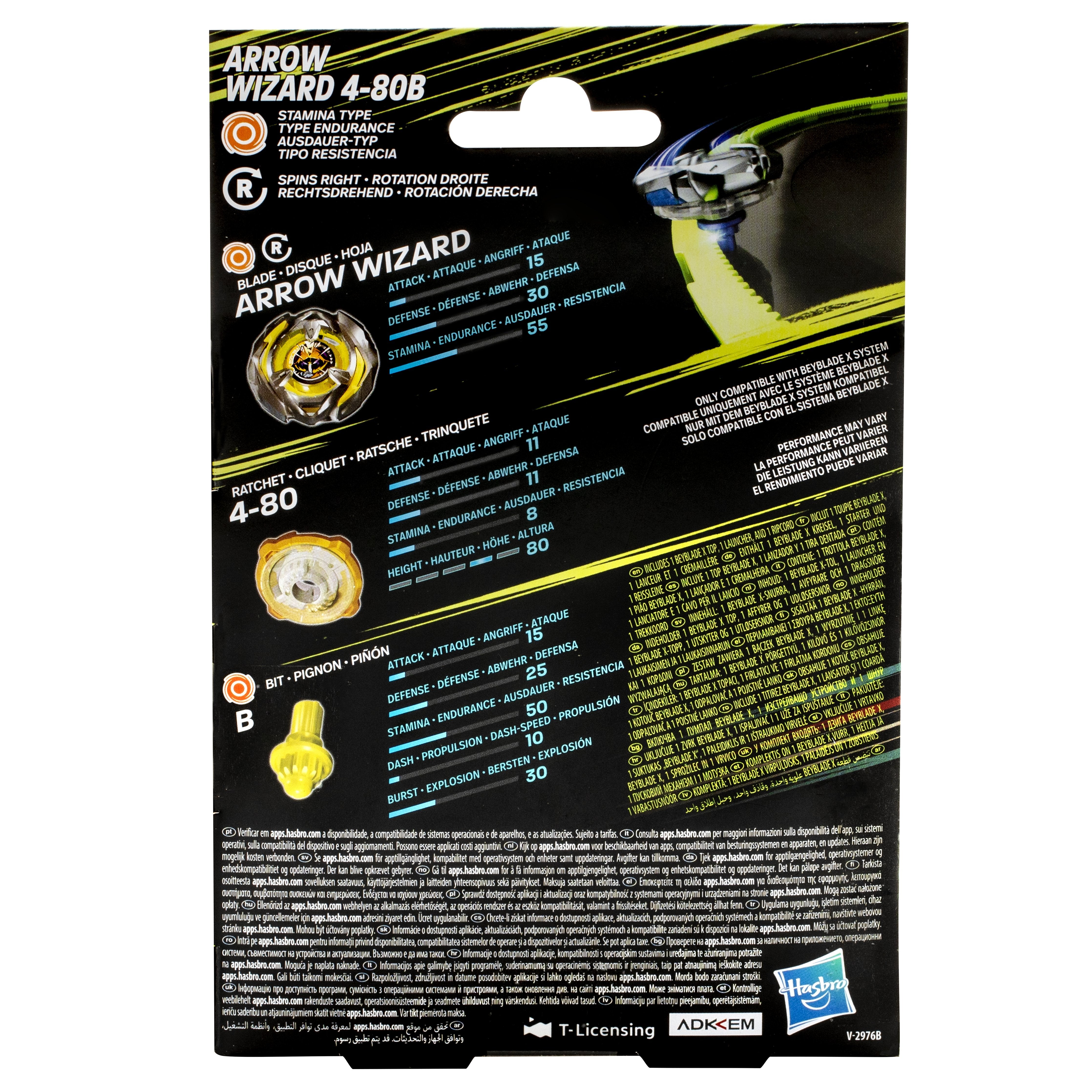 Juego Kit Inicial Sword Dran 3-60f Beyblade X Surtido