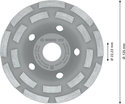 EAN 3165140993470 - Bosch 2 608 601 762 accesorio para amoladora angular Disco de desbaste imagen 3