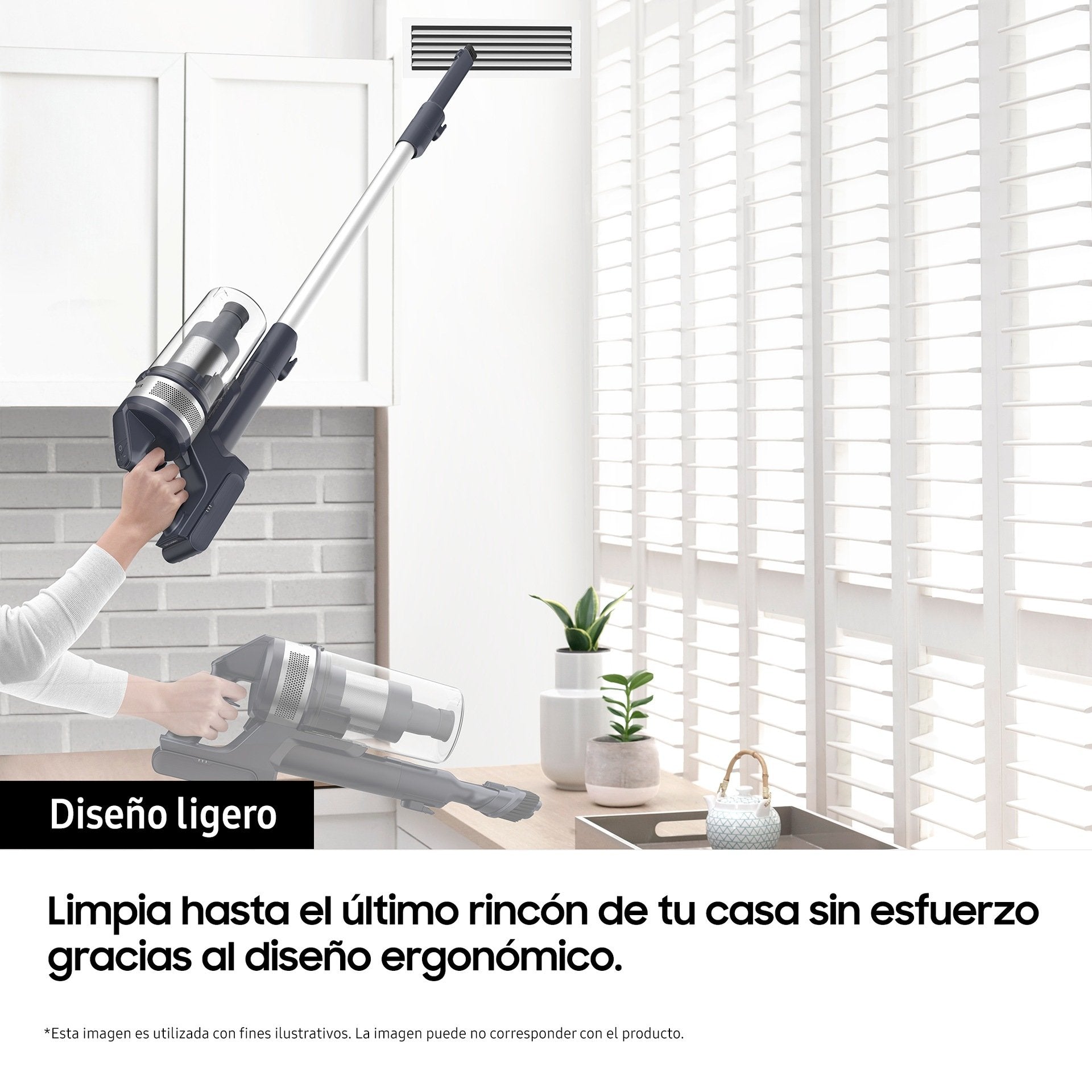 EAN 8806095108735 - Samsung VS20B75ADR5 Batería Secar HEPA Sin bolsa 0,8 L 550 W Negro, Gris imagen 7