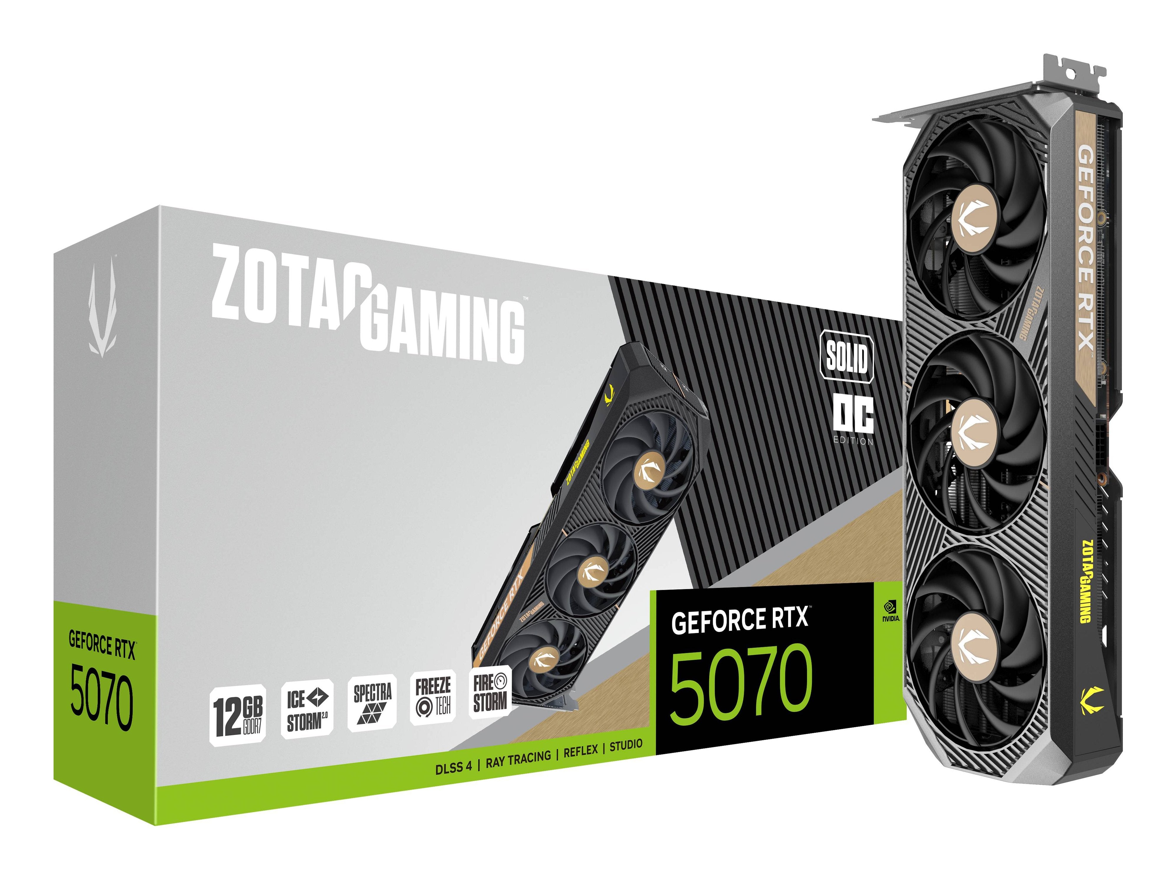 EAN 8886307700605 - Zotac GAMING GeForce RTX 5070 SOLID OC NVIDIA 12 GB GDDR7 imagen 8