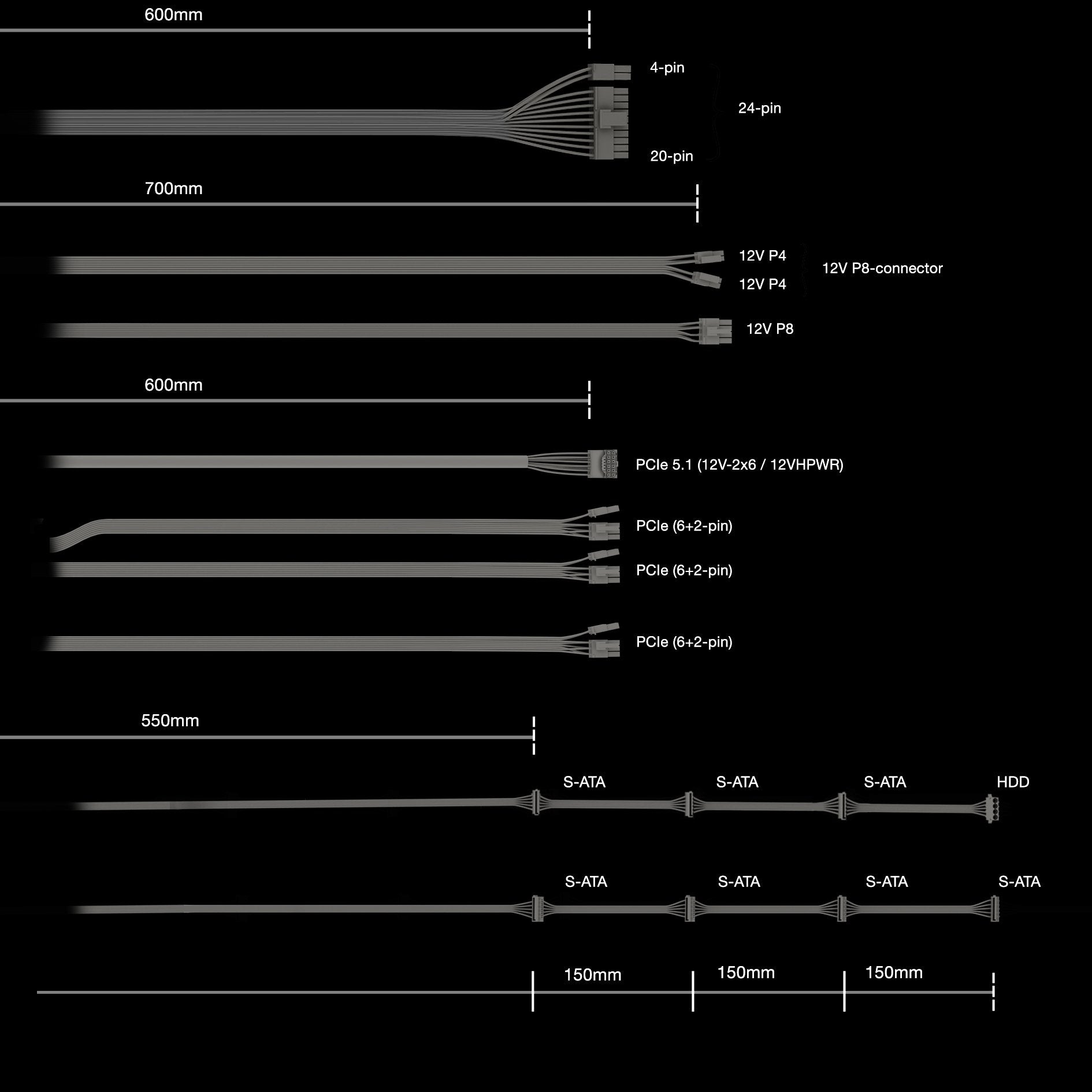 EAN 4260052191385 - be quiet! POWER ZONE 2 1000W unidad de fuente de alimentación 20+4 pin ATX ATX Negro imagen 7