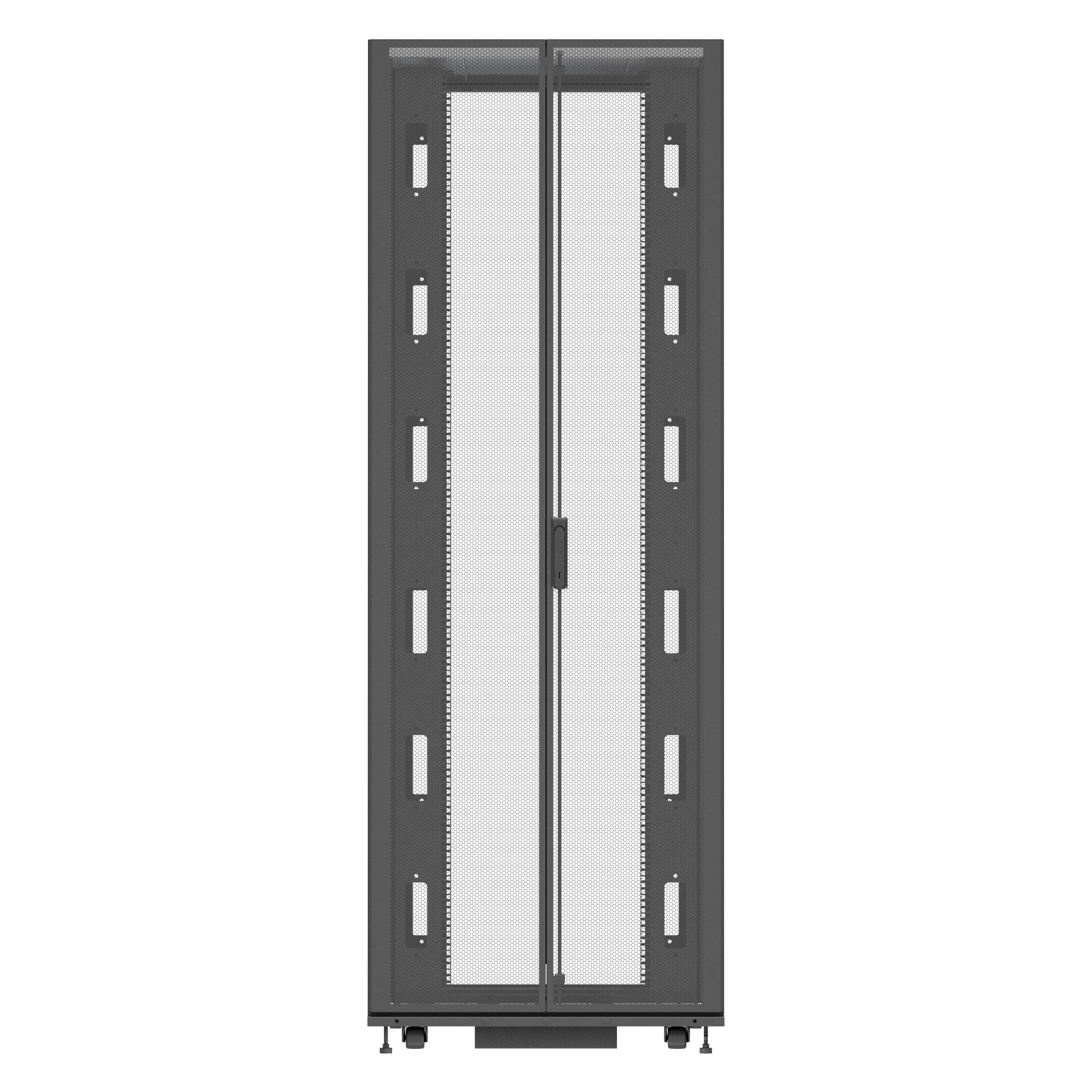 EAN 4061471035065 - Vertiv VR3357 armario rack 48U Rack o bastidor independiente Negro, Transparente imagen 3