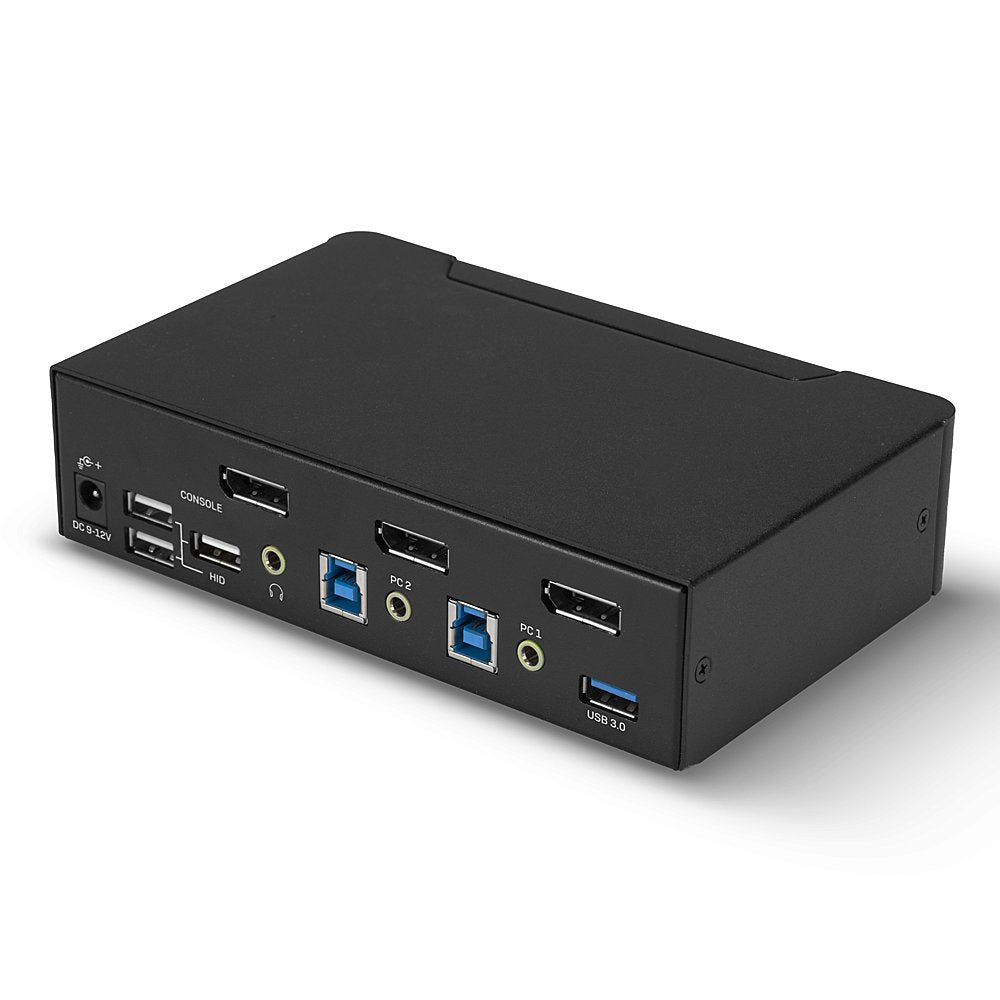 Lindy 2 Port Kvm Switch, Displayport 1.4, Usb 3.0 & Audio, 39312