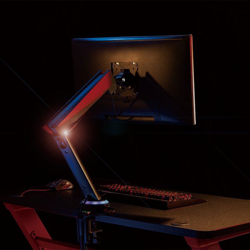 Logilink Bp0091 Soporte De Mesa Para Pantalla Plana 81,3 Cm (32") Abrazadera Negro, Rojo