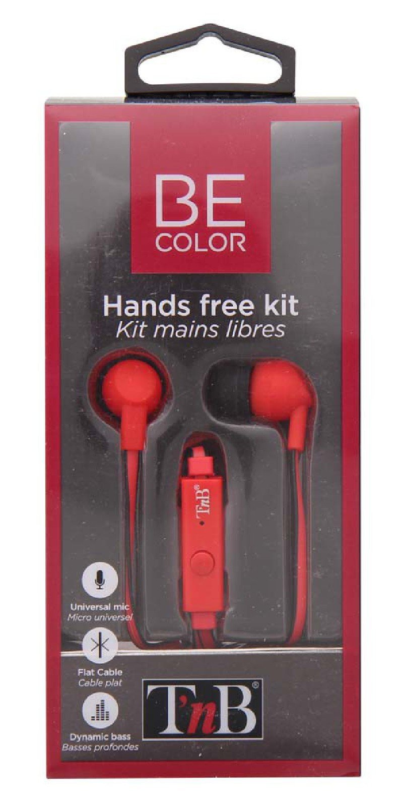 EAN 3303170079270 - T'nB ESBCRD auricular y casco Auriculares Alámbrico Dentro de oído Rojo imagen 3
