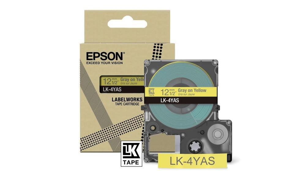 EAN 8715946713939 - Epson LK-4YAS Gris, Amarillo imagen 1