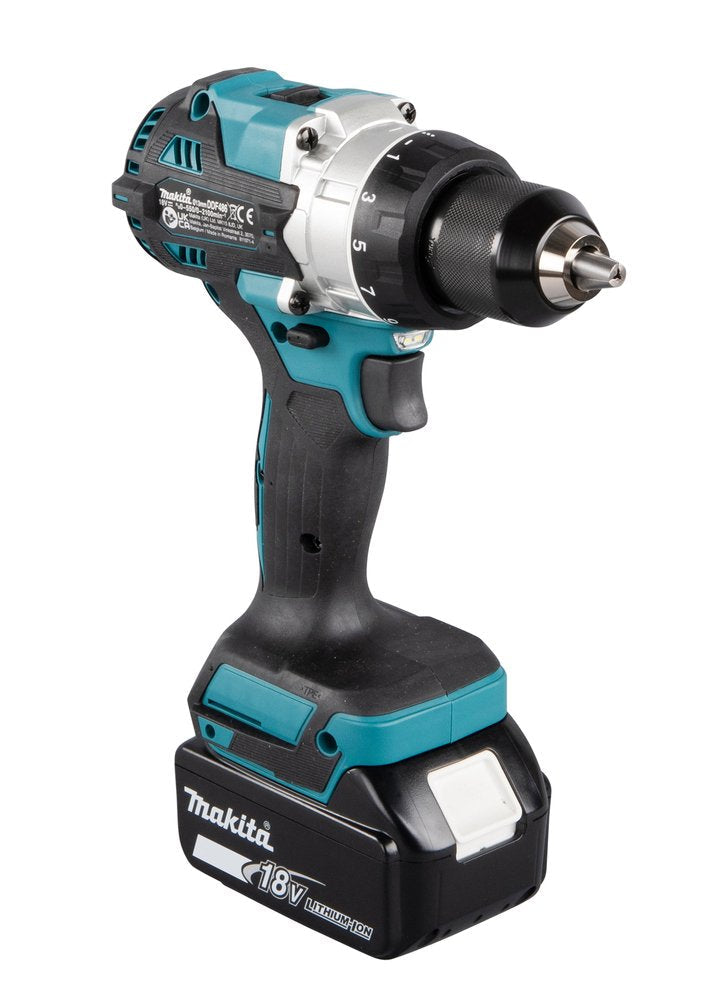 Makita Taladro Atornillador Inalámbrico 18 Voltios Ddf486rtj