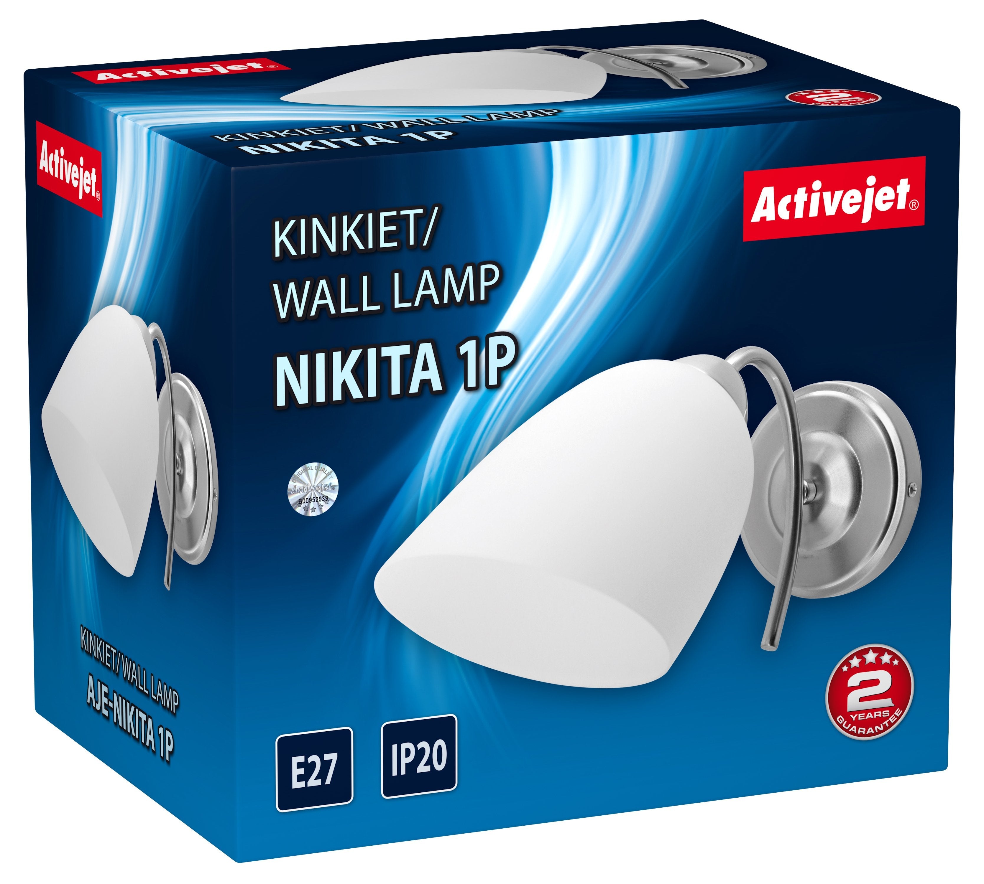 EAN 5901443115991 - Activejet NIKITA 1P iluminación de pared 60 W imagen 3