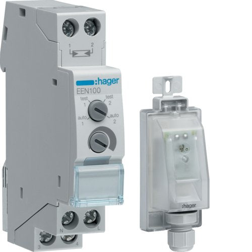 Hager Interruptor Crepuscular Een100 M.Aufbaufhler Een003