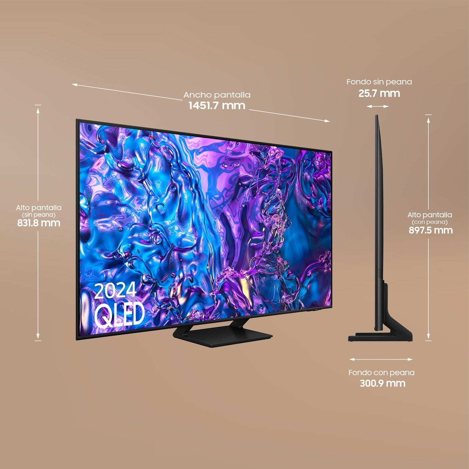 Samsung Tq65q77datxxc 2024 65" 4k/Uhd Qled Smart Tv