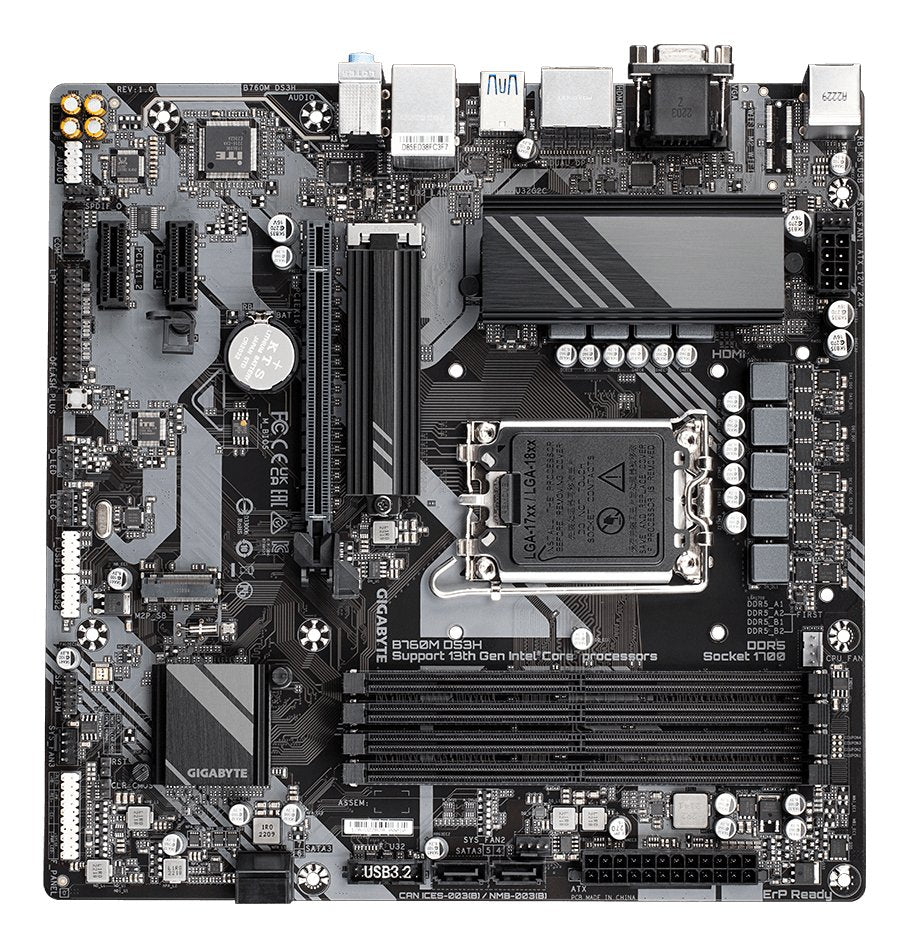 Placa Base Gigabyte B760m Ds3h Socket 1700 Micro Atx
