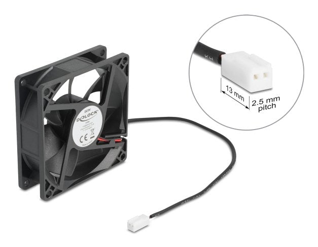 EAN 4043619672905 - DeLOCK 67290 sistema de refrigeración para ordenador Carcasa del ordenador Ventilador 8 cm Negro 1 pieza( imagen 3