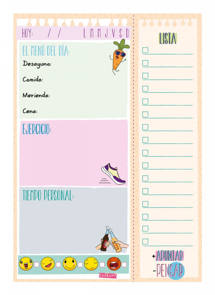 Finocam Planificador Talkual Diario Personal Din A5 1dp