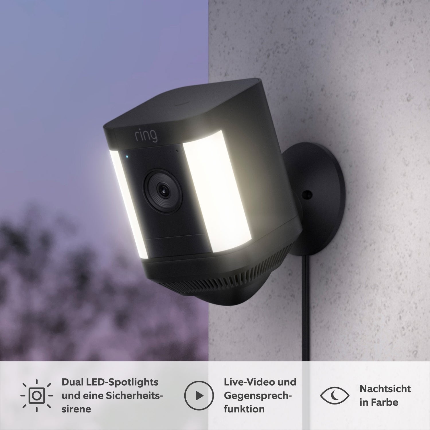 EAN 0840268988586 - Ring Spotlight Kamera Plus Caja Cámara de seguridad IP Exterior 1920 x 1080 Pixeles Techo/pared imagen 2