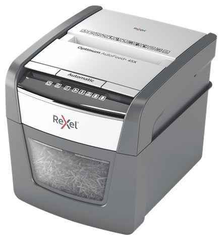 Destructora De Documentos Rexel Optimum 45x P2 / 4x28 / 45 Hojas / 20l / Klamm / Kred /