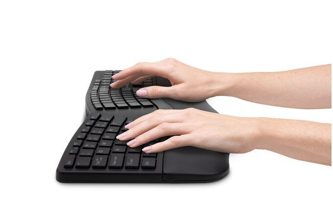 Teclado Inglés Kensington Pro Fit Ergo Rf Wireless + Bluetooth Qwerty Ee. Uu. Negro