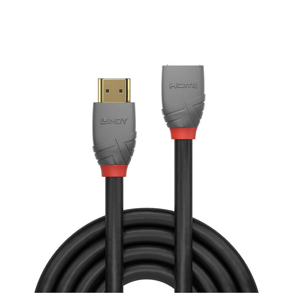 Lindy Hdmi 2.0 Cable De Extensión 3m, Línea Anthra