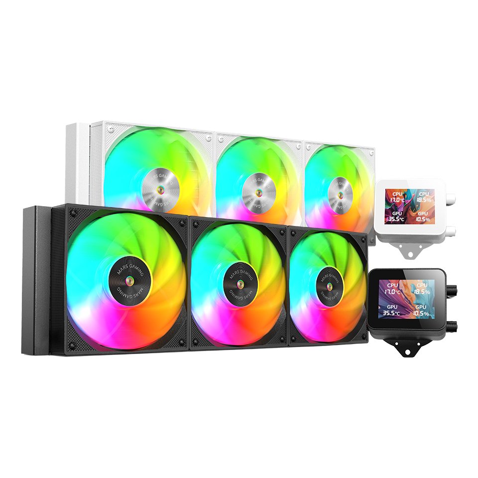 Refrigeracion Liquida Argb Ml-Vision 360 Negro Mars Gaming Refrigeración Líquida/ 400mm/ Argb/ Intel Lga 2066/2011/1851/1700/1200/1156/1155/1151/1150 Y Amd Am5/Am4/Am3+/Am3/Am2+/Am2/Fm2/Fm1