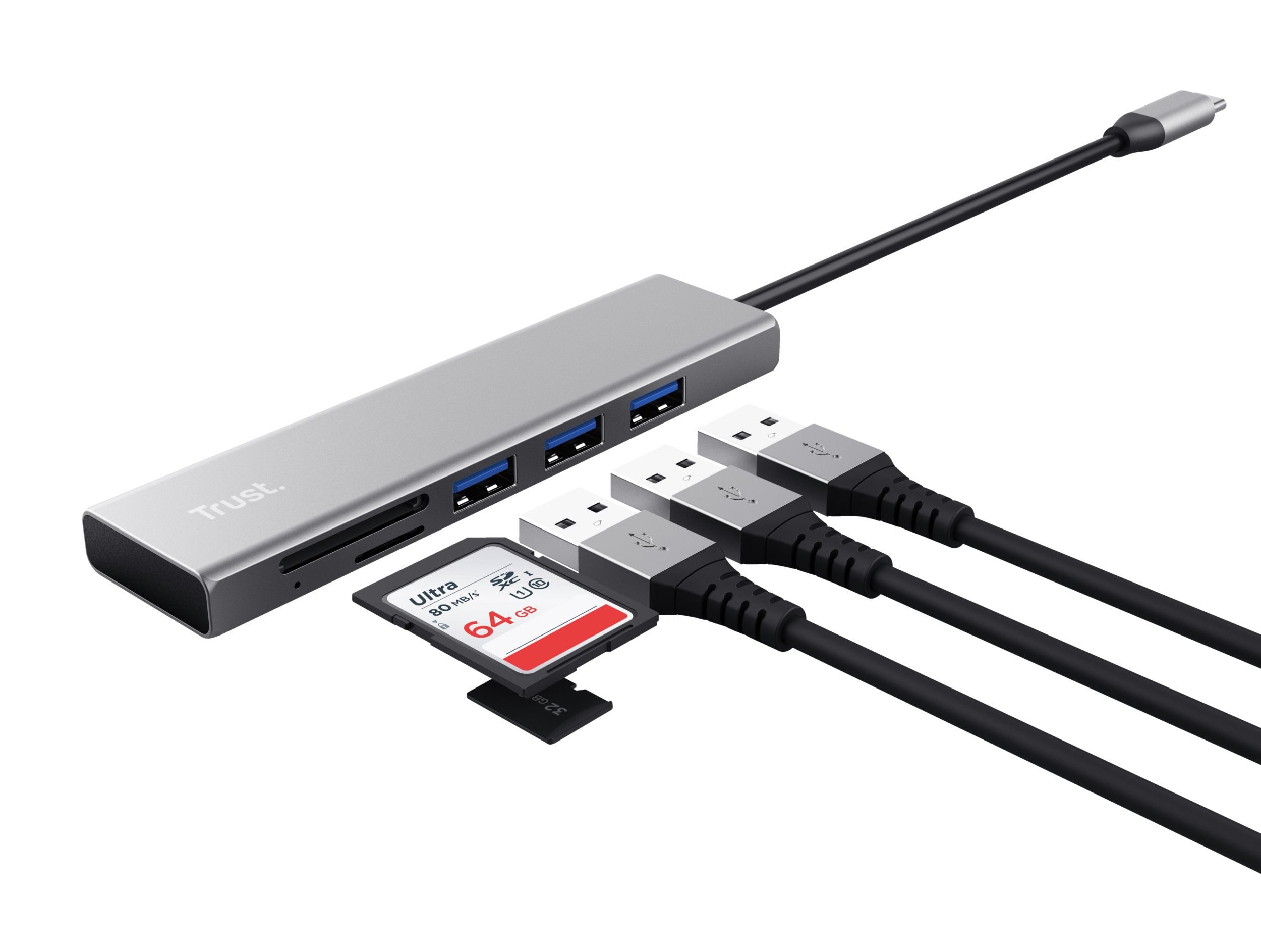 EAN 8713439241914 - Trust Halyx USB 3.2 Gen 1 (3.1 Gen 1) Type-C 104 Mbit/s Aluminio imagen 2