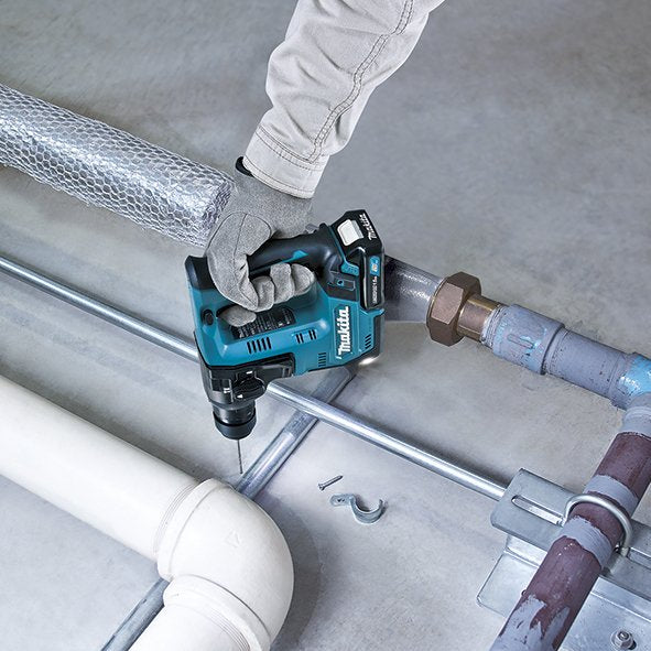 Taladro Percutor Inalámbrico Makita Hr140dz, 12 Voltios Azul/Negro, Sin Batería Ni Cargador Hr140dz