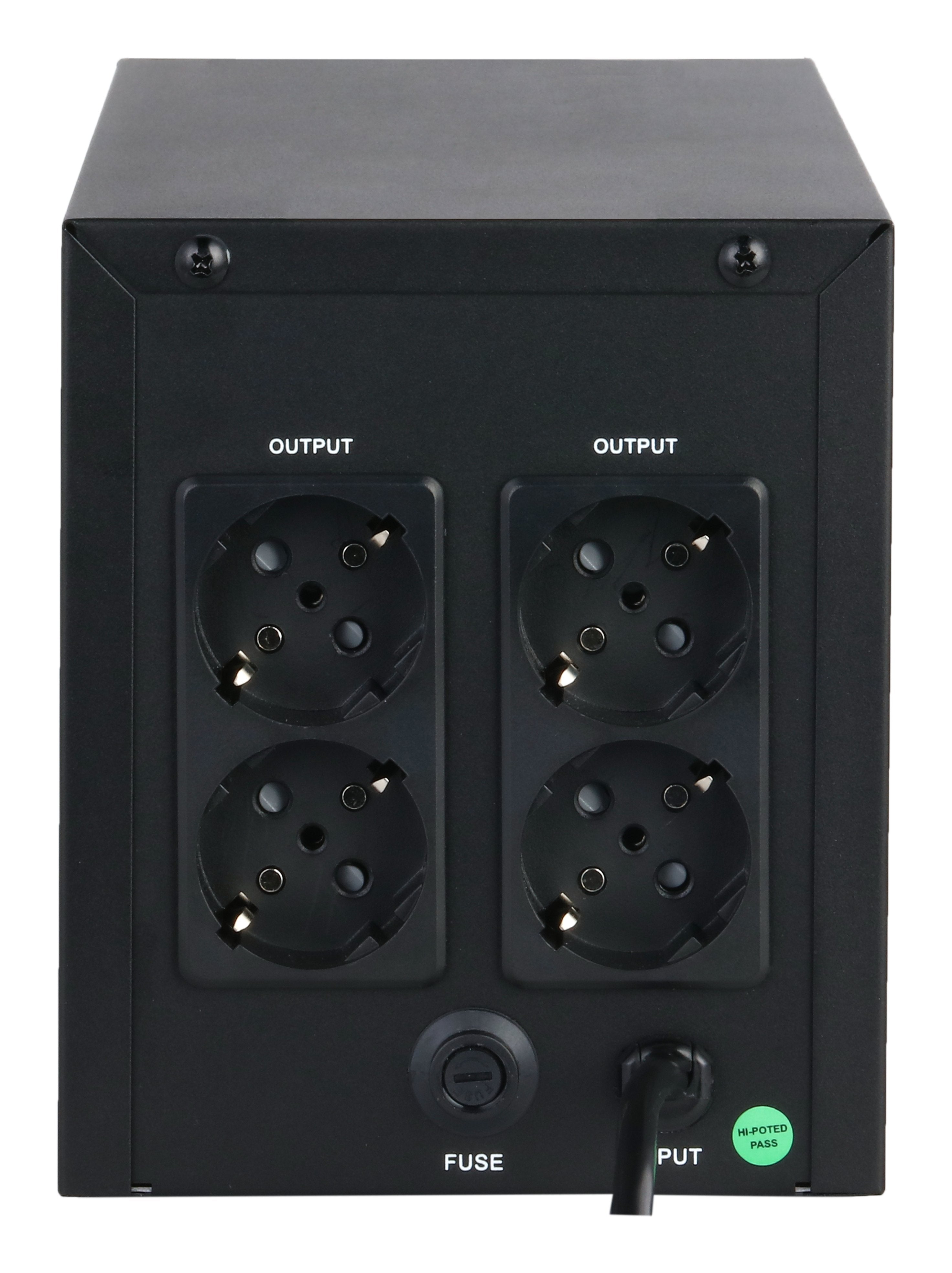 Ups Dahua 900 W 1.5 Kva Waveform Sine/Pure Sine Line-Interactive Black Pfm3350-1500