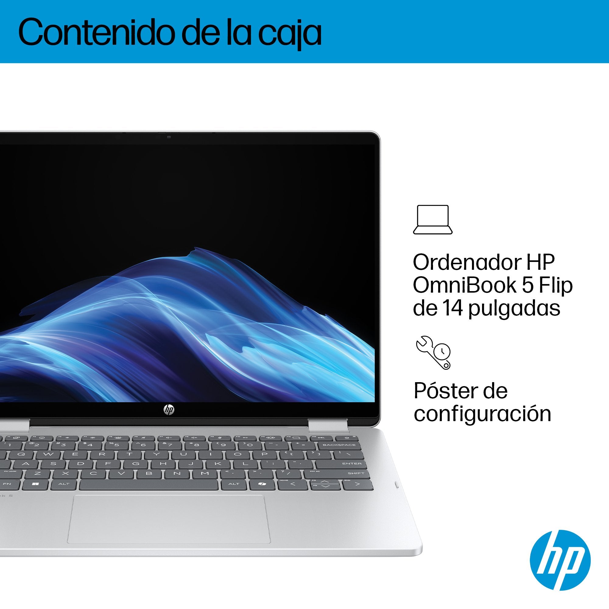 EAN 0199251160462 - HP OmniBook 5 Flip 14-fp0019ns Intel® Core™ i5 i5-1334U Híbrido (2-en-1) 35,6 cm (14") Pantalla táctil 2K imagen 5