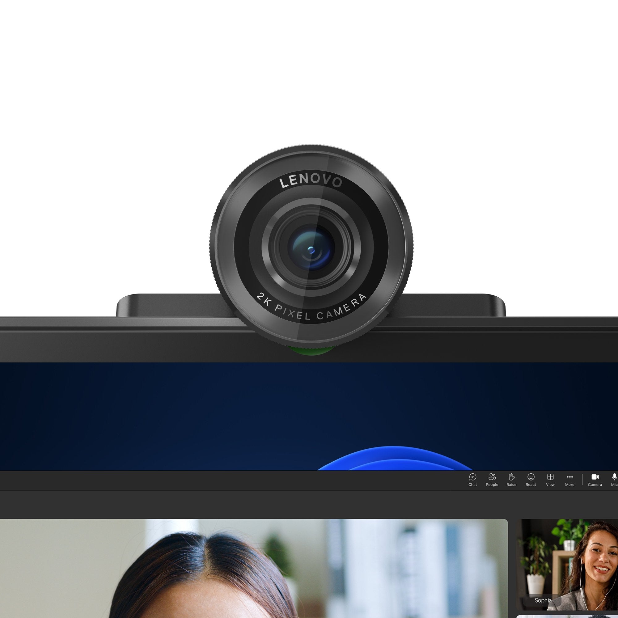 EAN 0195892103615 - Lenovo 4XC1Q25245 cámara web 4 MP 1920 x 1080 Pixeles USB-C Negro imagen 2