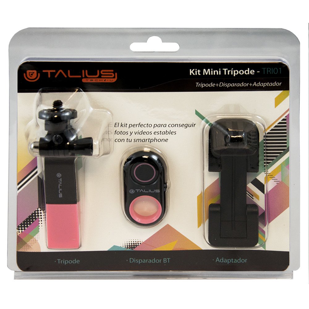 Talius Kit Tripode Selfie Tri01 Bluetooth Rosa Inc Disparador Bluetooth