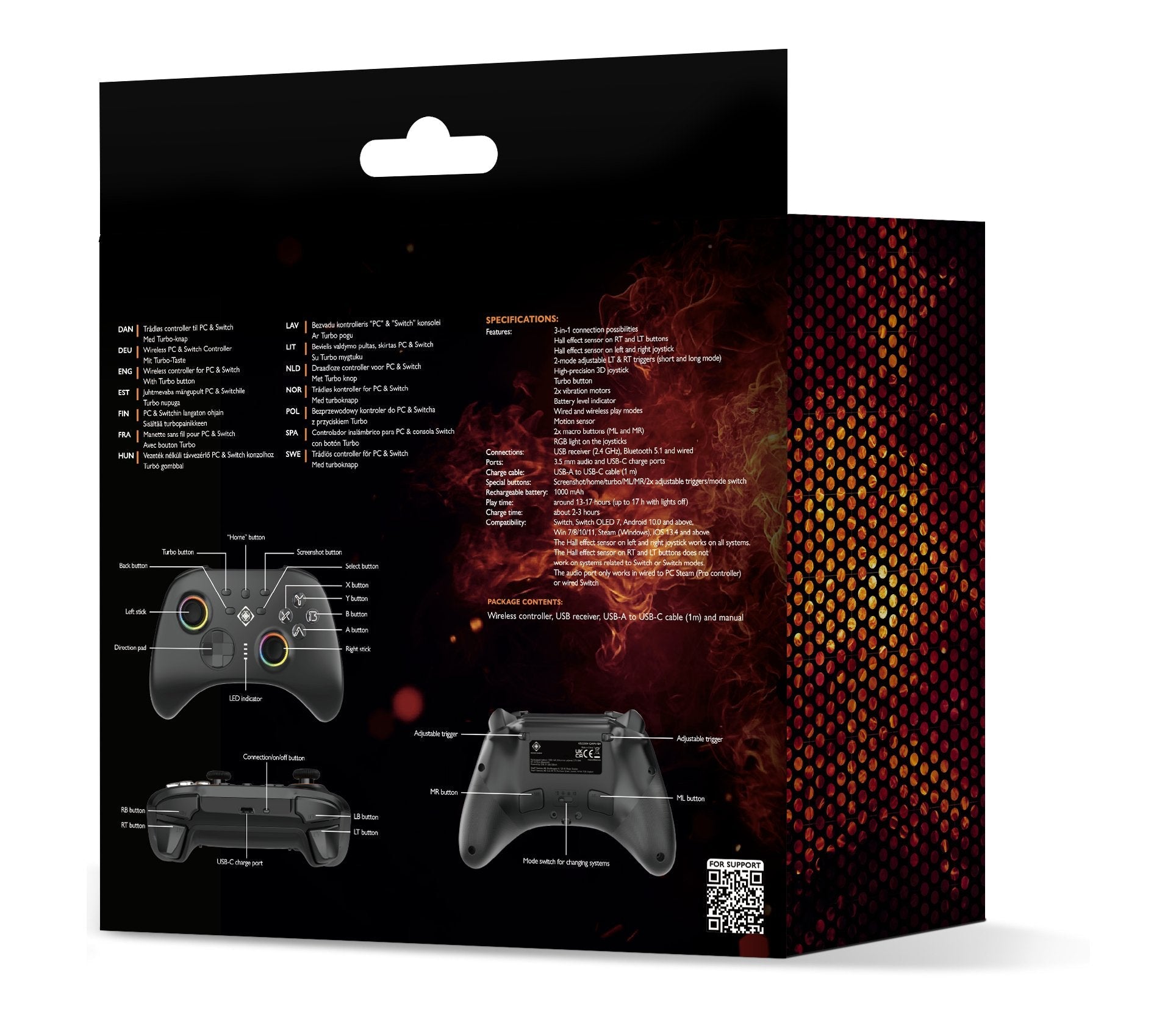 Deltaco Wireless 3-In-1 Pc Controller 2.4g Bt