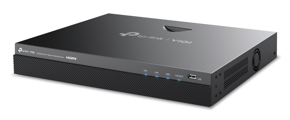 EAN 4895252507928 - TP-Link VIGI NVR2008H-8MP-2TB Grabadore de vídeo en red (NVR) Negro imagen 3