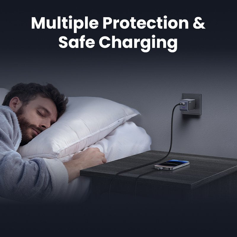 EAN 6941876230426 - Ugreen Nexode Air 65W sieninis kroviklis, USB + 2x USB-C pilkos spalvos Ordenador portátil, Teléfono móvi imagen 7