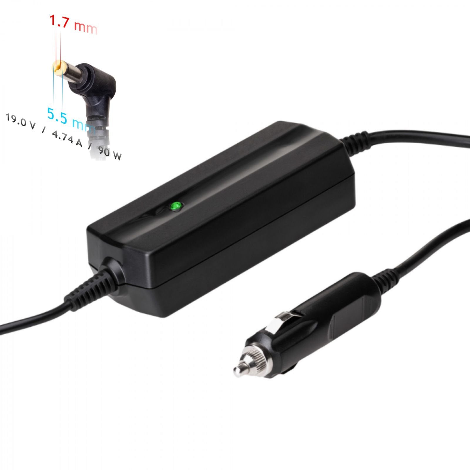 EAN 5901720133670 - Akyga AK-ND-43 adaptador e inversor de corriente Auto 90 W Negro imagen 1