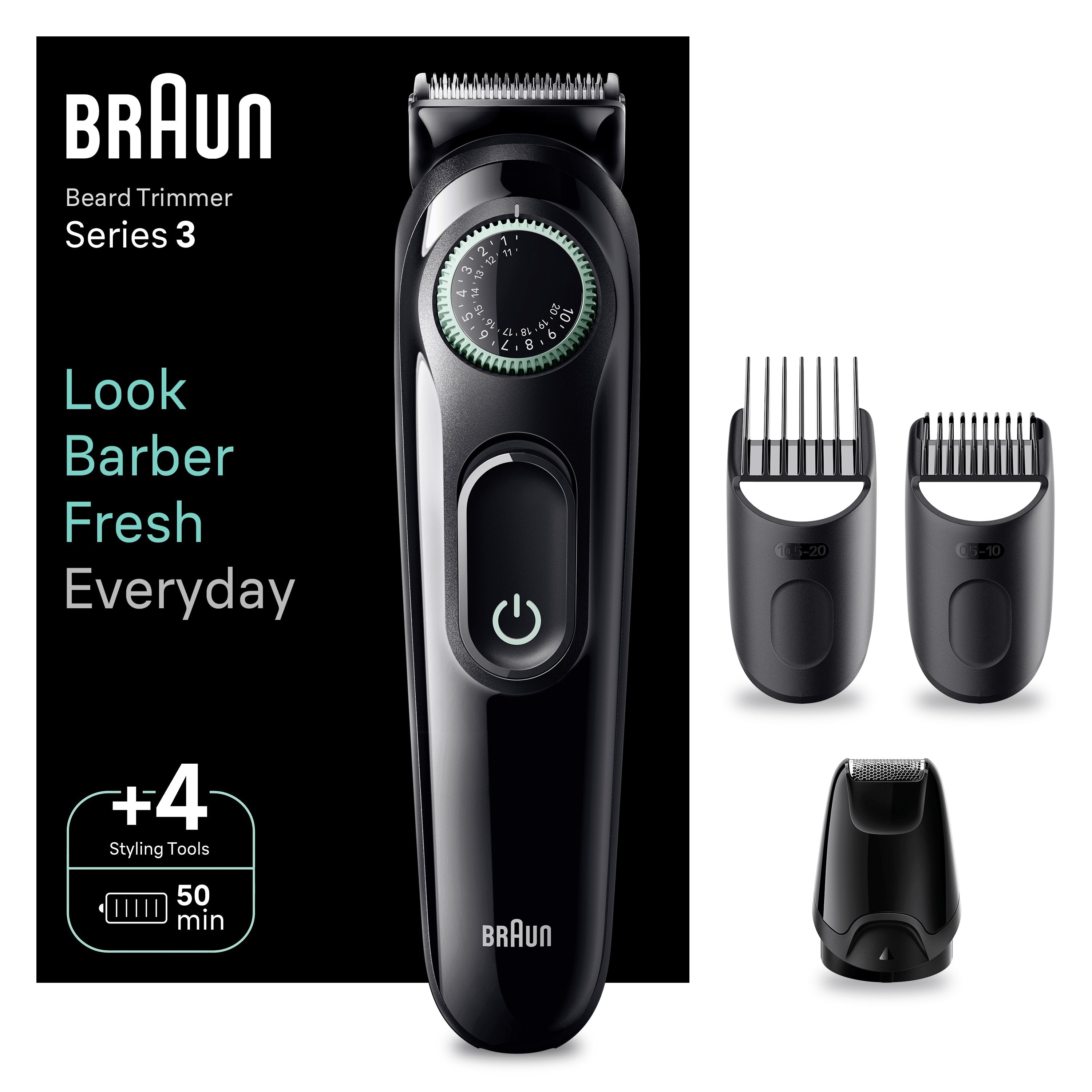 EAN 4210201447917 - Braun BeardTrimmer 3 BT3421 Batería 40 2 cm Negro imagen 4