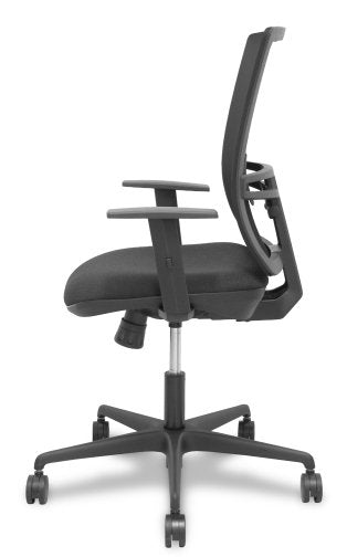 Piqueras Y Crespo Silla Yunquera Sincro Malla Negra Bali Negro Brazo Regulable.