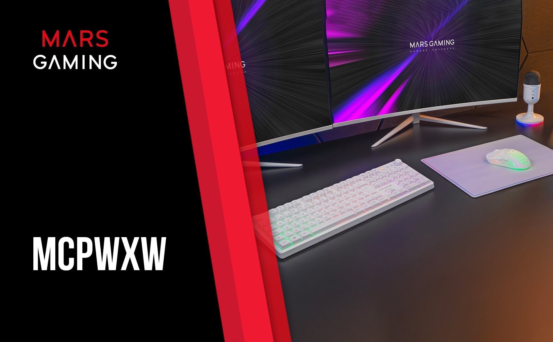 Pack Gaming Mars Gaming Mcpwx Teclado Inalámbrico + Ratón Inalámbrico + Alfombrilla