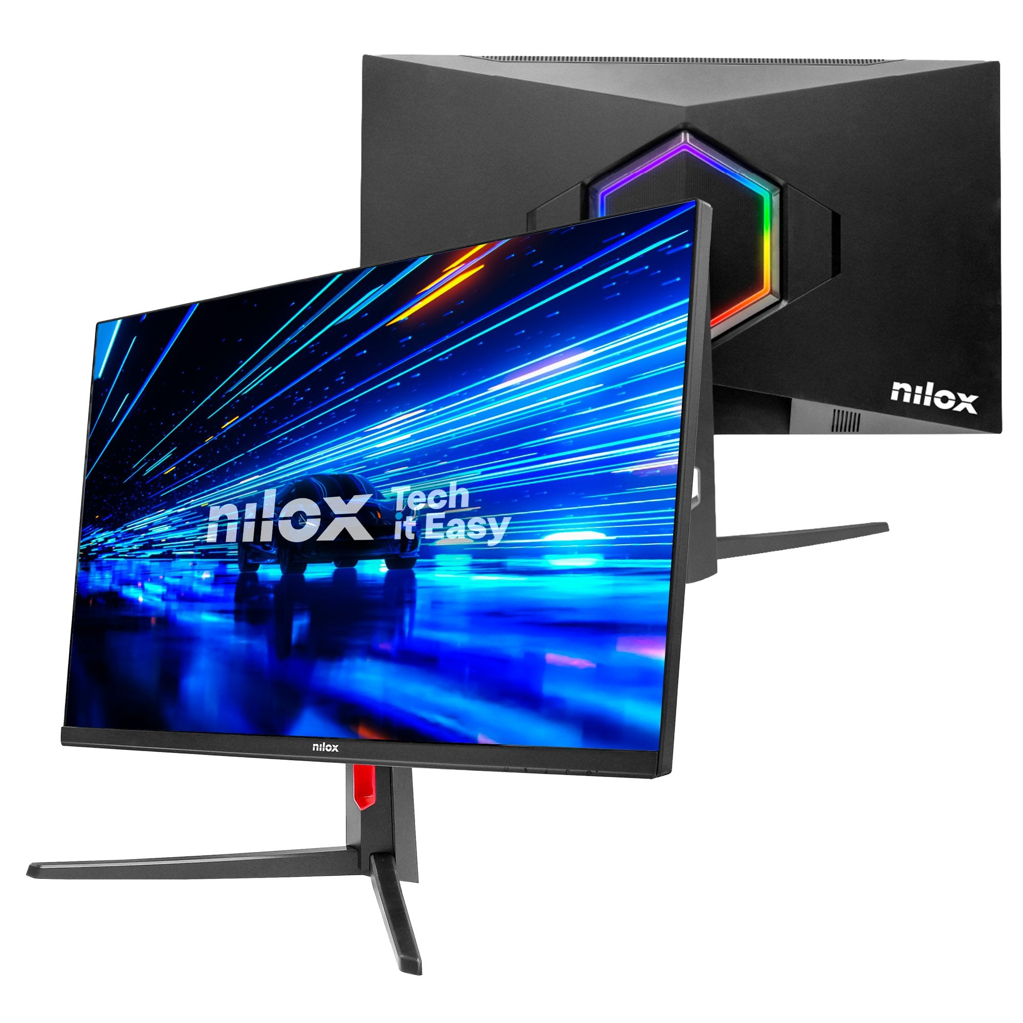 EAN 8431775036208 - Nilox MONITOR 27 CURVO 200HZ 2K HDMI DP pantalla para PC 68,6 cm (27") 2560 x 1440 Pixeles LCD Negro imagen 3