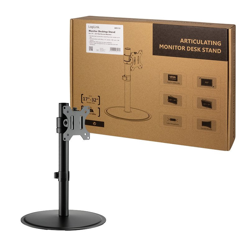 EAN 4052792060171 - LogiLink BP0110 soporte para monitor 81,3 cm (32") Escritorio Negro imagen 6