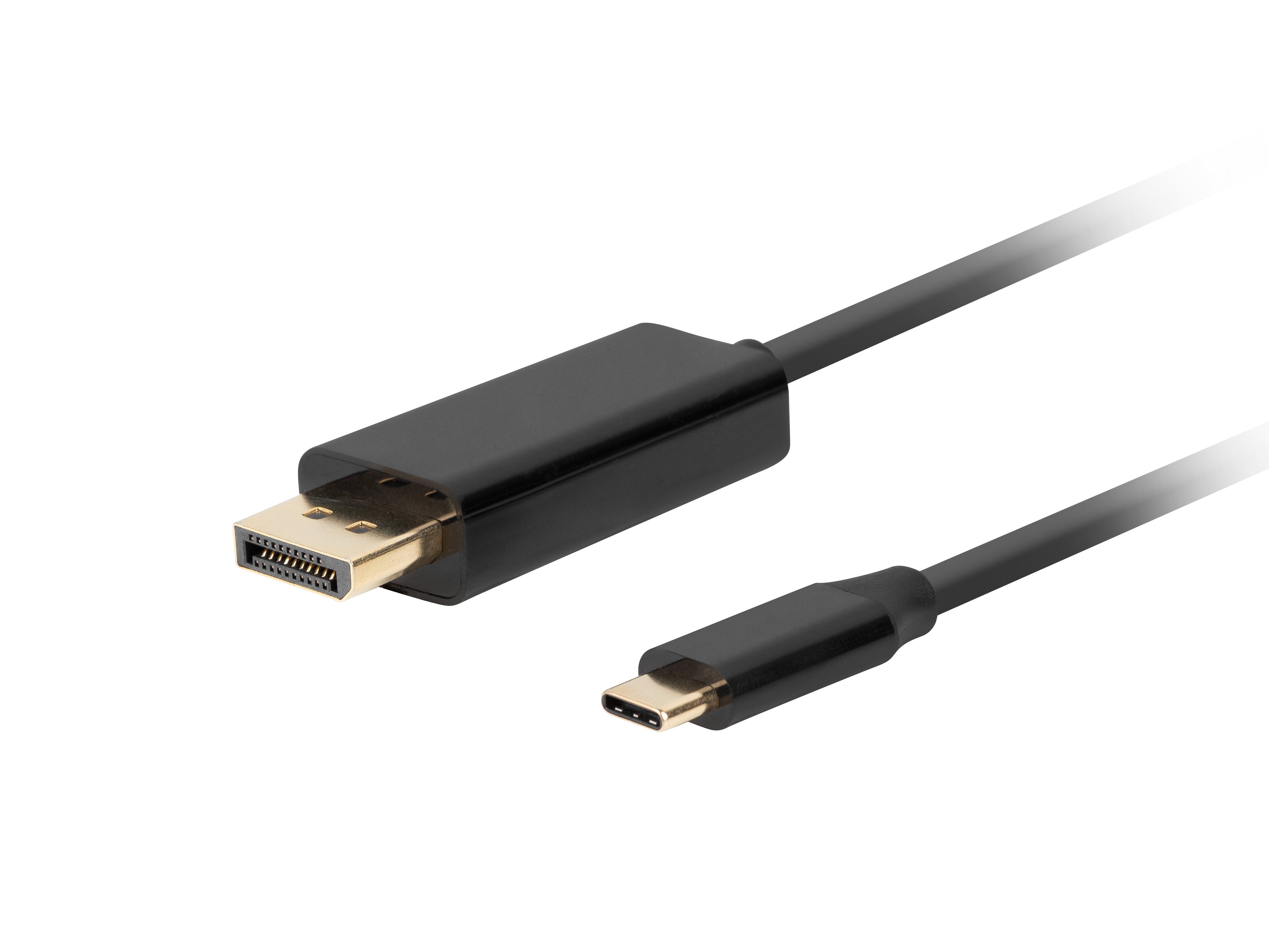 EAN 5901969436792 - Lanberg CA-CMDP-10CU-0005-BK adaptador de cable de vídeo 0,5 m USB Tipo C DisplayPort Negro imagen 1