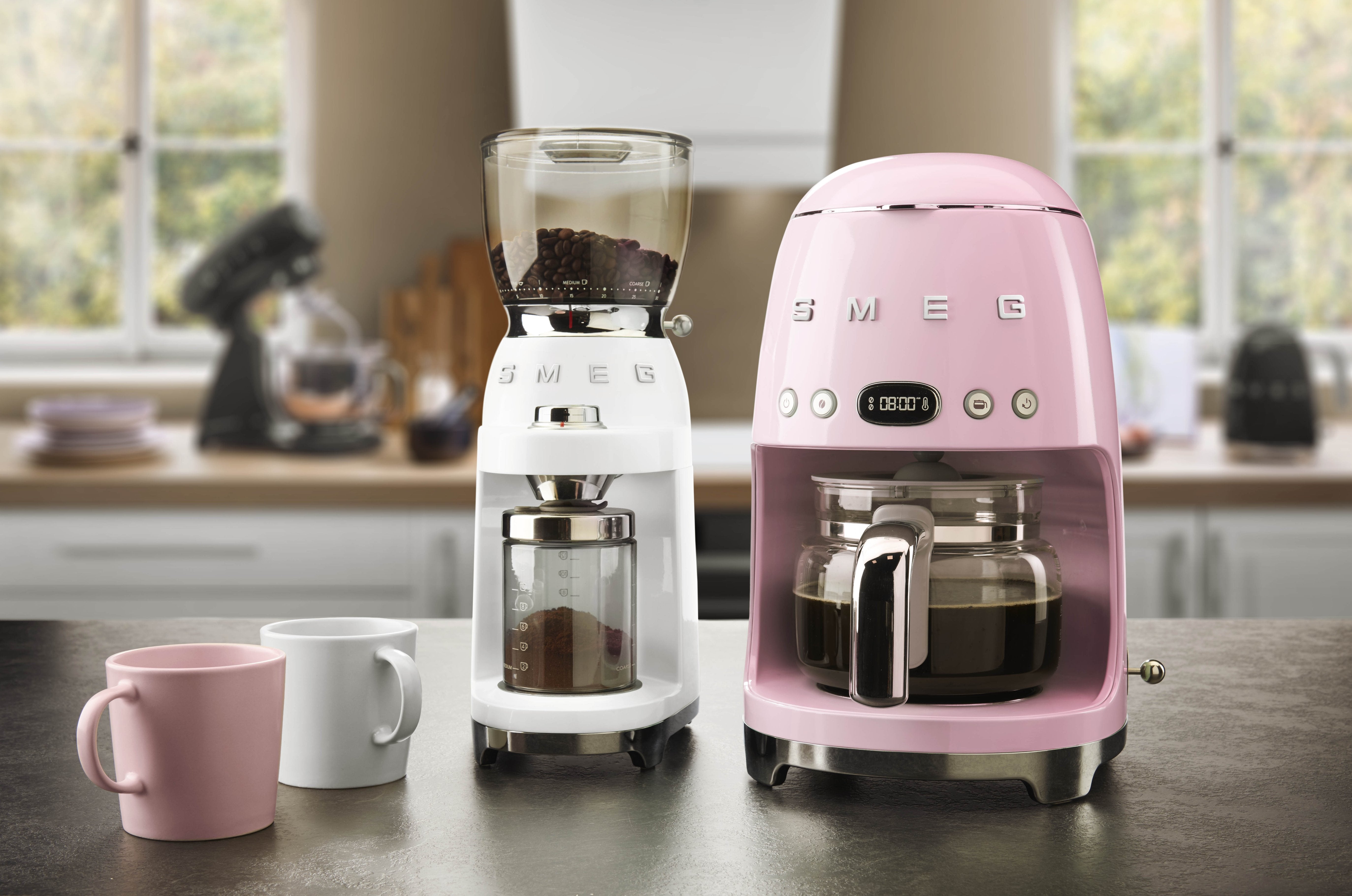Smeg Dcf02pkeu Kaffeemaschine 50`S Style Rosa
